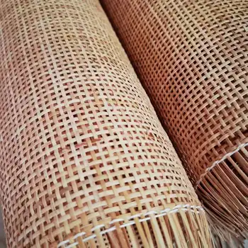50/55CM szeroka kratka prawdziwa naturalna taśma rattanowa rolka trzciny tkackie arkusze Diy materiał meblowy szafka na buty szafa