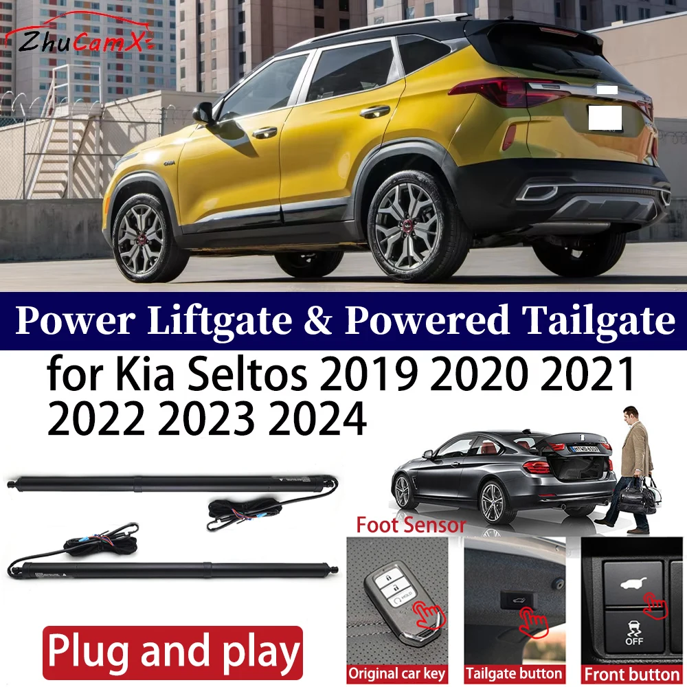 

ZhuCamX for Kia Seltos 2019 2020 2021 2022 2023 2024 Car Power Liftgate Automatic One-Click Vehicle Powered Tailgate Strut