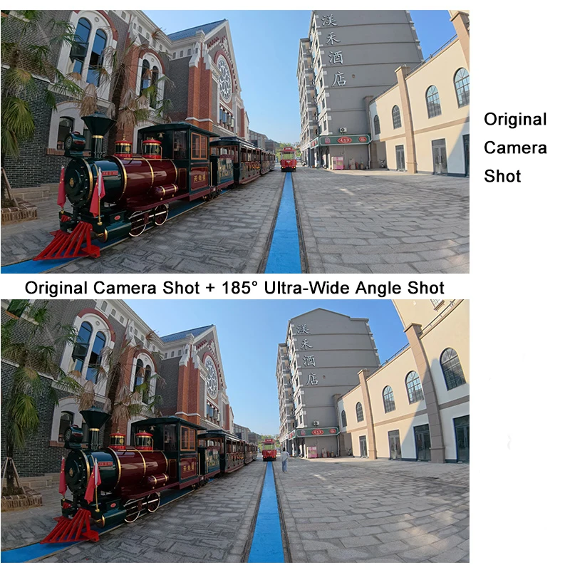 Picture 6: 185° Wide Angle Lens for DJI Osmo Action 6, HD Optical Glass Dual-Layer Coating Action Camera Lens, Threaded Mount Lens Filter