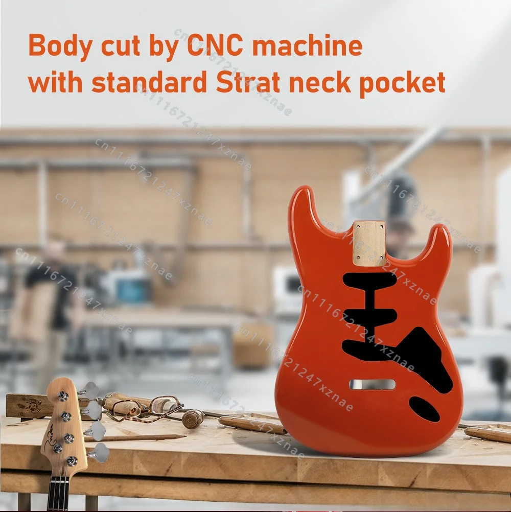 DIY accessories color ST alder single single pickup，ST3 electric guitar body with shielding paint