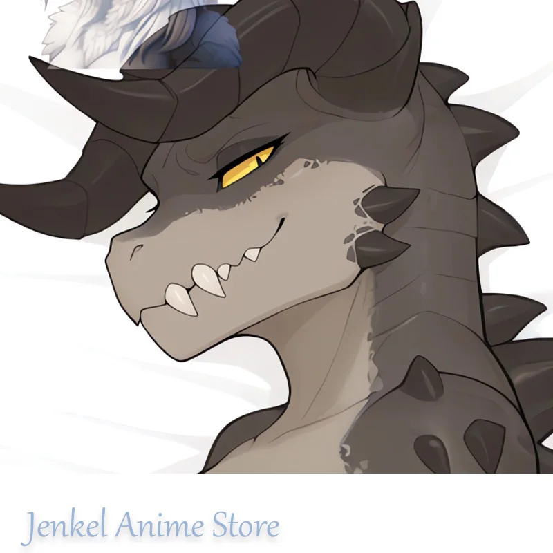 Dakimakura Anime Pregnant Deathclaw Pillowcase Life-size Double-sided Print Body Pillow Cover