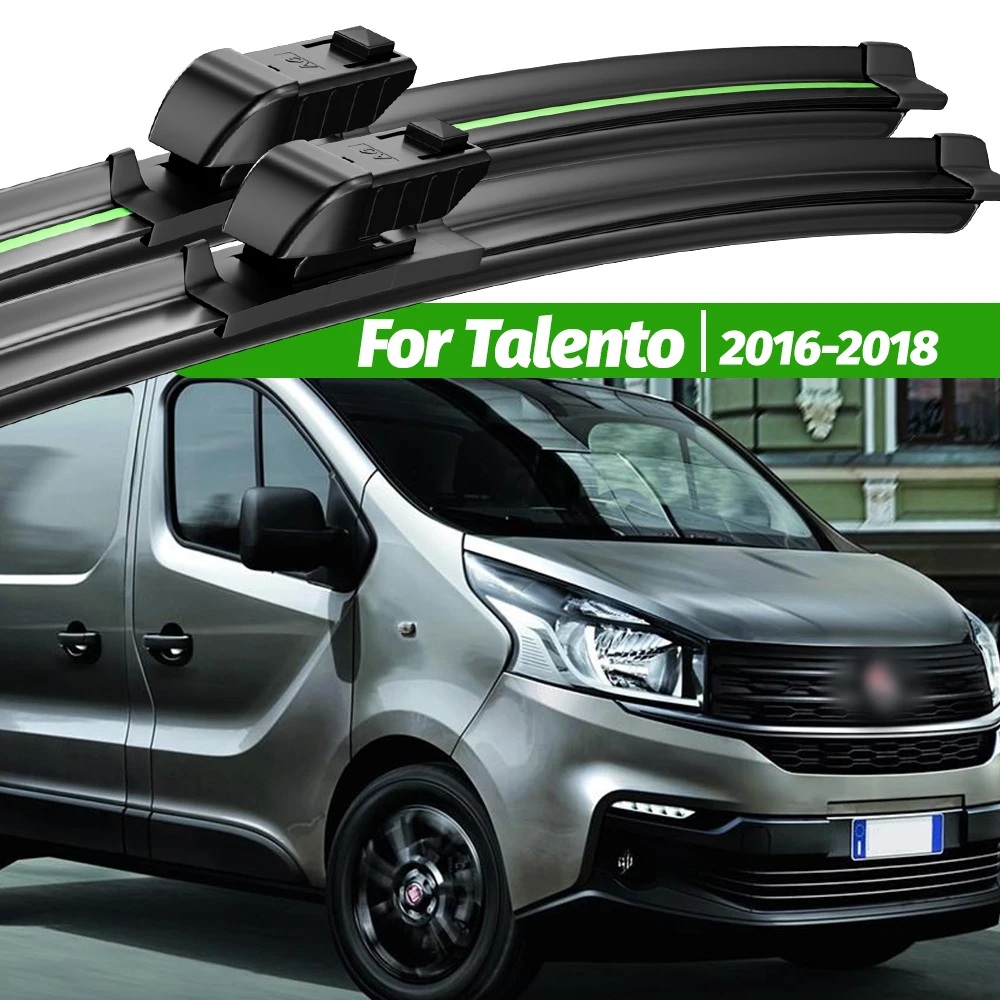 

For Fiat Talento 2016-2018 2pcs Front Windshield Wiper Blades 2017 Windscreen Window Accessories