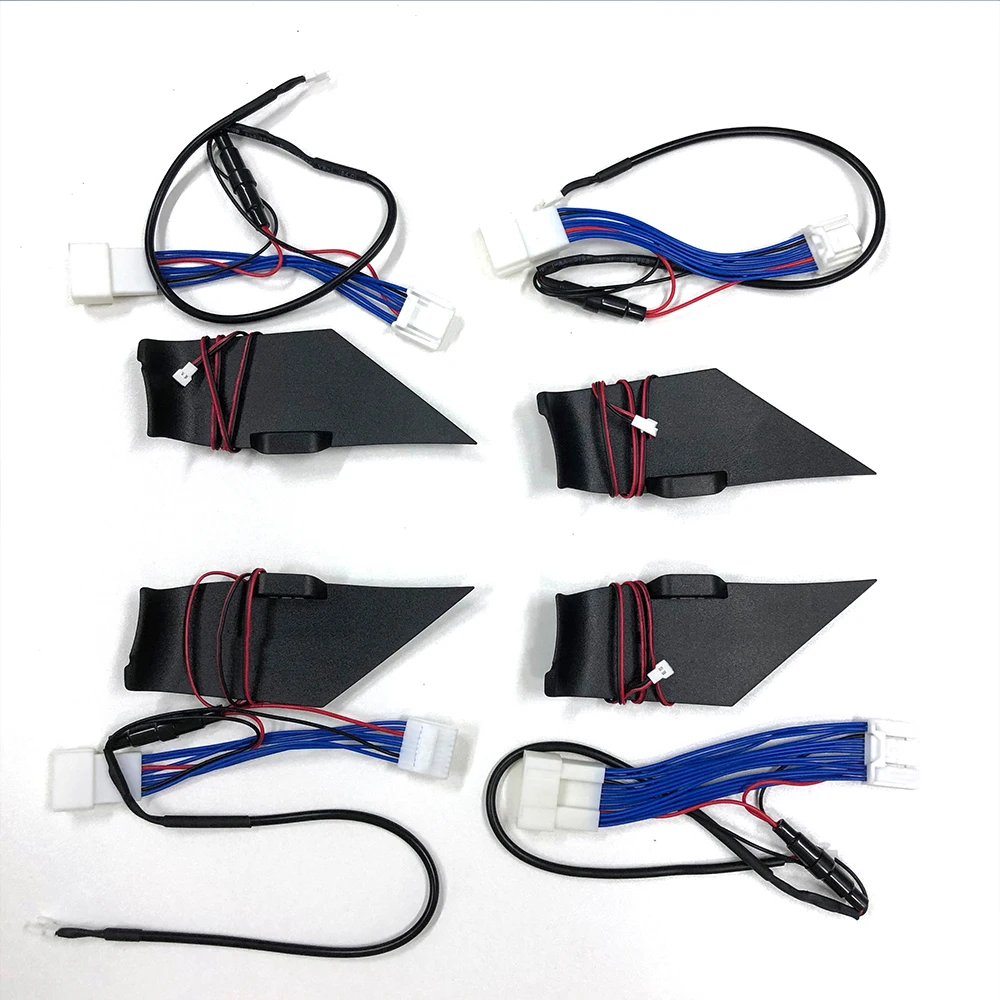 PMFC Car LED Door Bowl Lamp Center Console Atmosphere Light Interior Decorative Light Ice Blue For Toyota Camry 2018 2019 2020