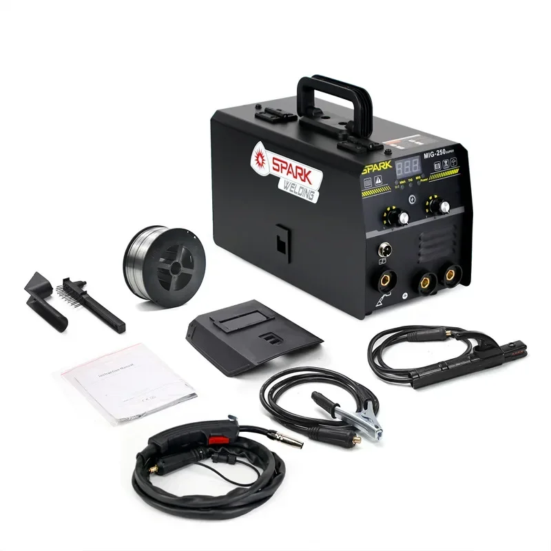 3 In 1 Mig MMA TIG Non Gas Welding Machine 250 Super 220V Welding Equipment Intelligent Adjustment IGBT Inverter Welder