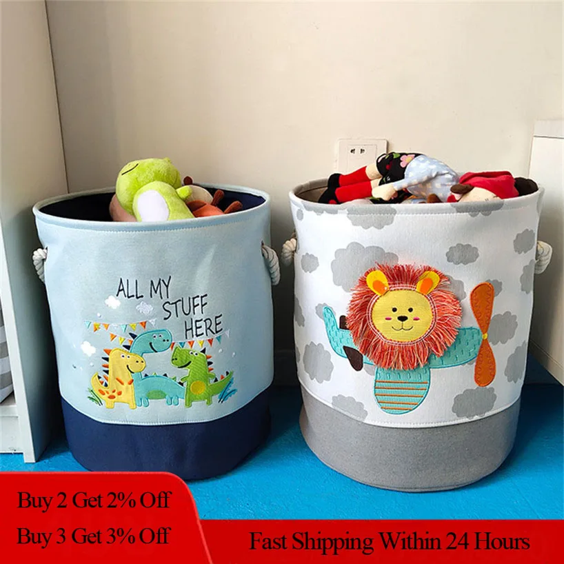 Laundry Hamper Large Laundry Basket for Toy Children Toy Storage Barrel Dirty Clothes Sundries Pouch Organizers Storage Basket