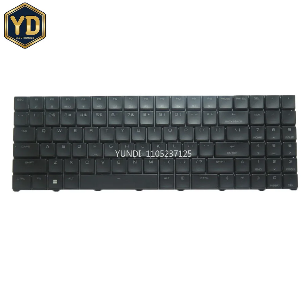 YD Laptop Mechanical Keyboard For AVELL A65 LIV English US Black RGB Backlit (Colourful Backlit) New For A57 HYB I7 GTX 1650 New