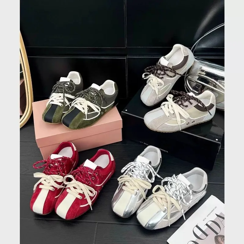 Women's Sneakers Shoes 2025 New Hot Sale Lace-up Women's Vulcanize Shoe Fashion Matching New Best Seller Outdoor Casual Sneakers
