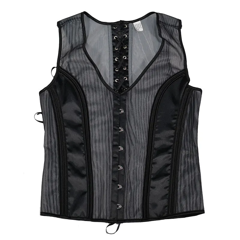 Fashion Shapewear for Men Retro Body Shaper Corset Top Color Matching Waist Trainer Corsets Vest Mens Shaping Clothing Fitness