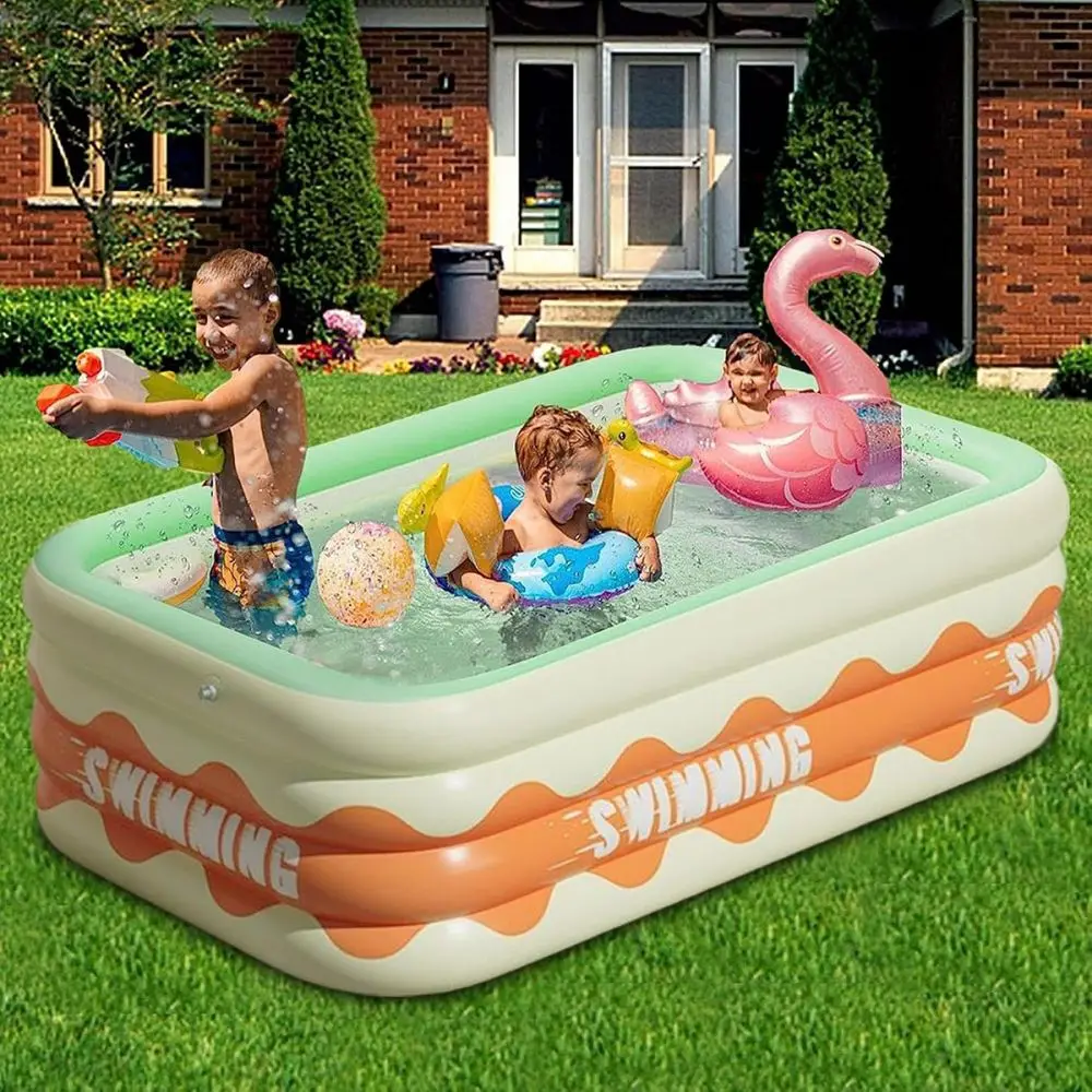 1Pc Large Household Swimming Pool Backyard Water Parties Supplies Three Layers Thickening PVC Water Game Kids Adult Swims Pool