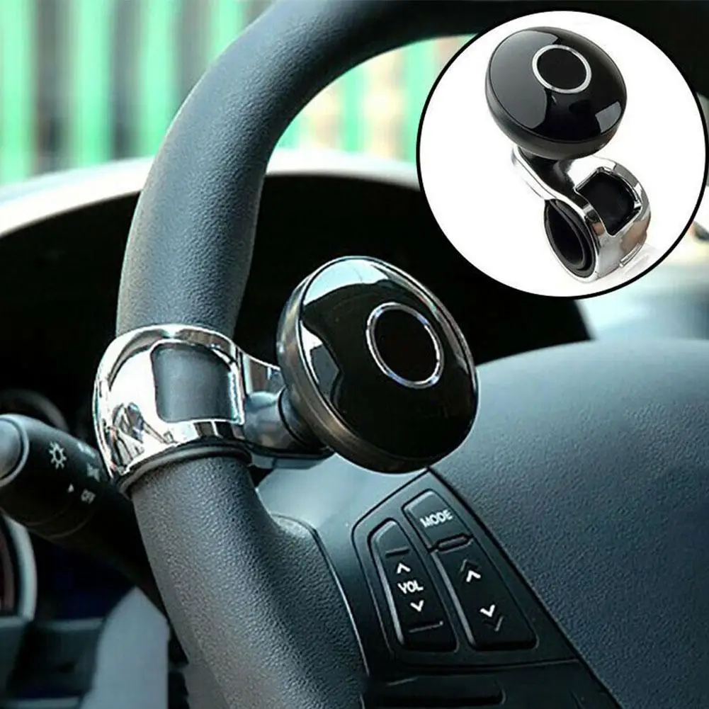 Car Steering Wheel Power Handle Ball Hand Control Handle Helper Car Grip Spinner Turning Grip Knob with Logo