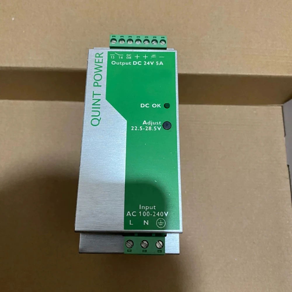 2938581 QUINT-PS-100-240AC/24DC/5 QUINT POWER 24VDC/5A Switching Power Supply 100% Tested Fast Ship Perfect Work