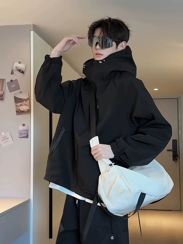 

Мужской ветрозащитный и водонепроницаемый костюм Hardell для активного отдыха, двусторонний, с капюшоном, приталенный, для молодежи...