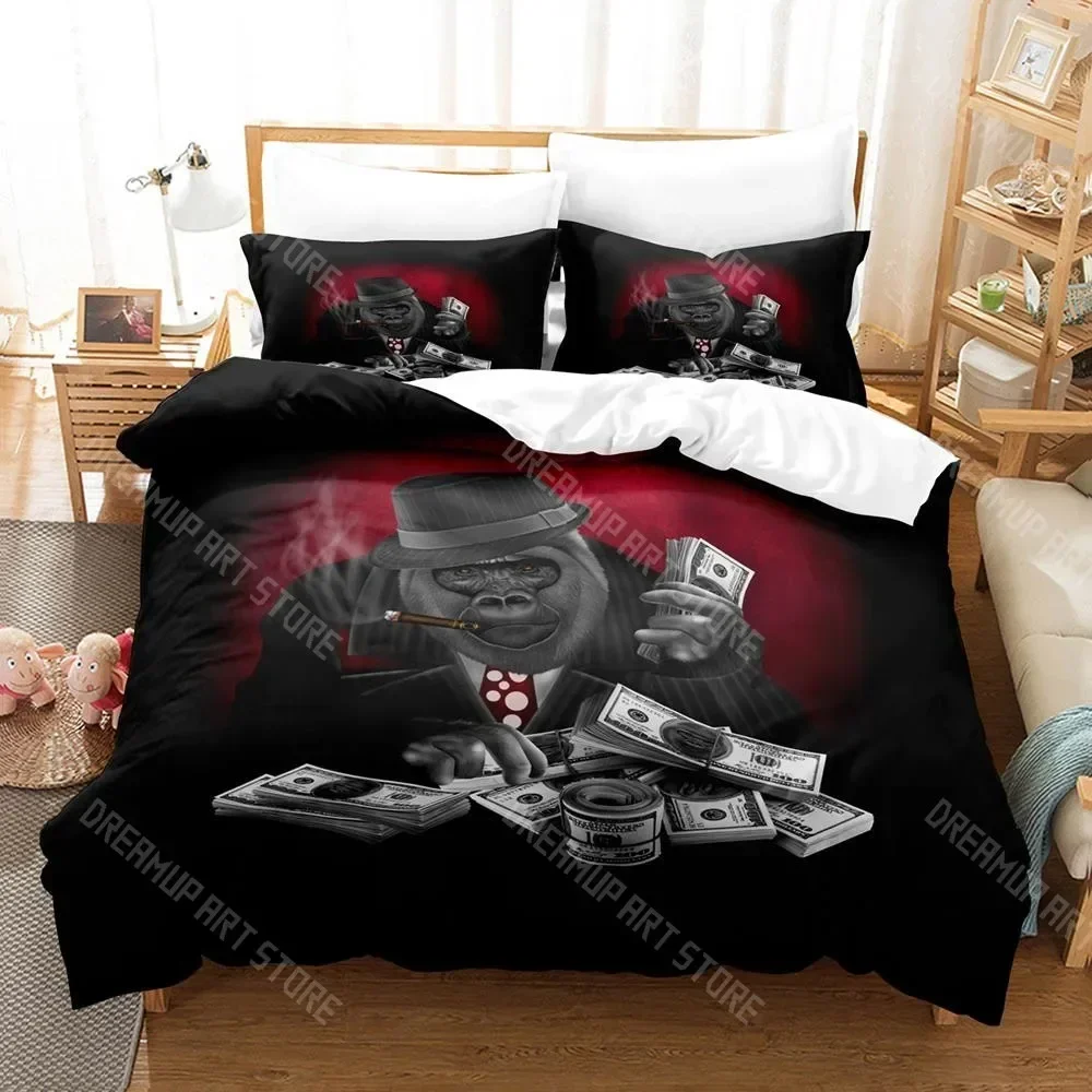 2026 3D Print Funny Animals Holding The Party Bedding Set Single Twin Full Queen King Size Bed Set Aldult Kid Bedroom Duvetcover