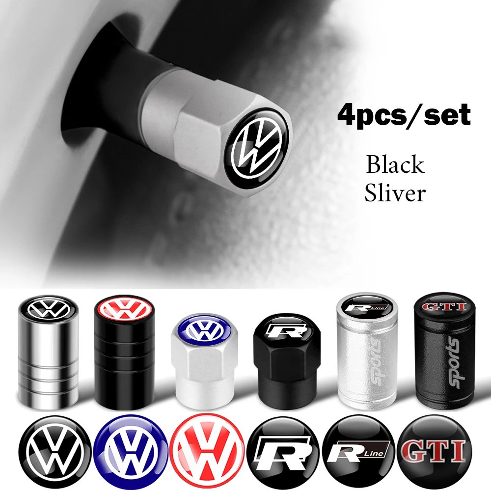 Cubiertas de Válvulas para Neumáticos de Coche, Tapas de Válvulas para Ruedas de Auto, para VW Tiguan, Jetta Mk6, Scirocco, Polo, Touran, Golf, Passat, Scirocco CC