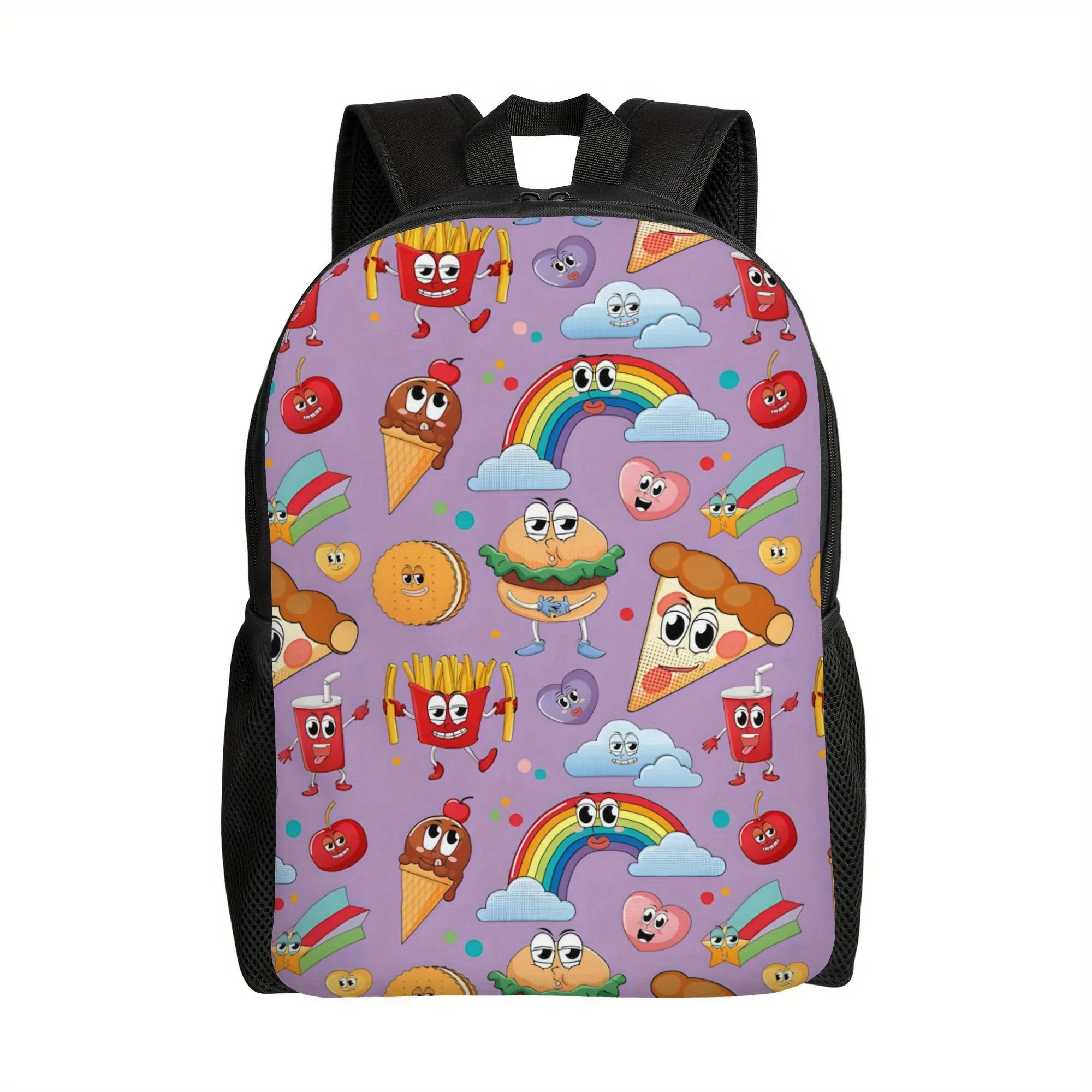 1pc Mushroom Backpack for Mushroom Print School Bookbag with Adjustable Straps Mushroom-Shaped College Bag