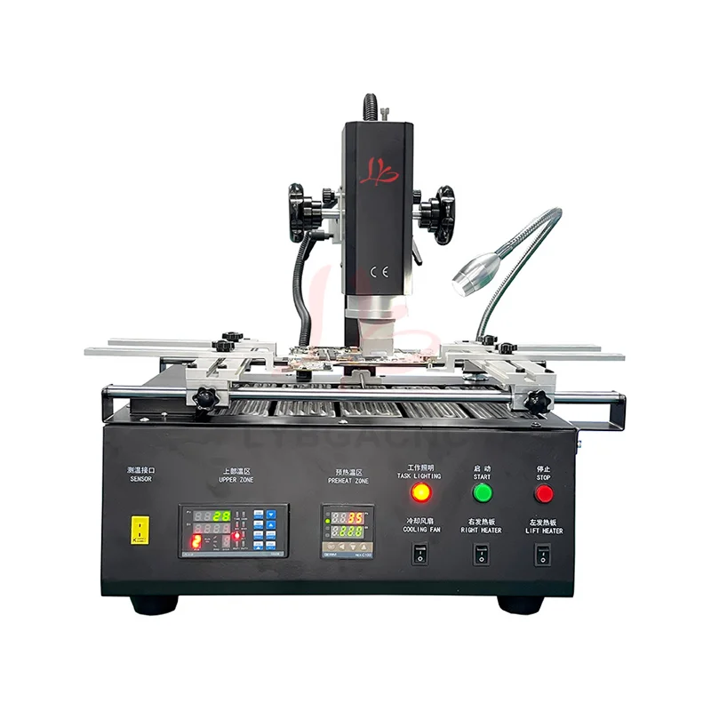 Full Hot Air HR 2 Stages  HR8500 BGA Rework Station Power 3900W Voltage Soldering Machine for Chip Motherboard Repair 220/110V