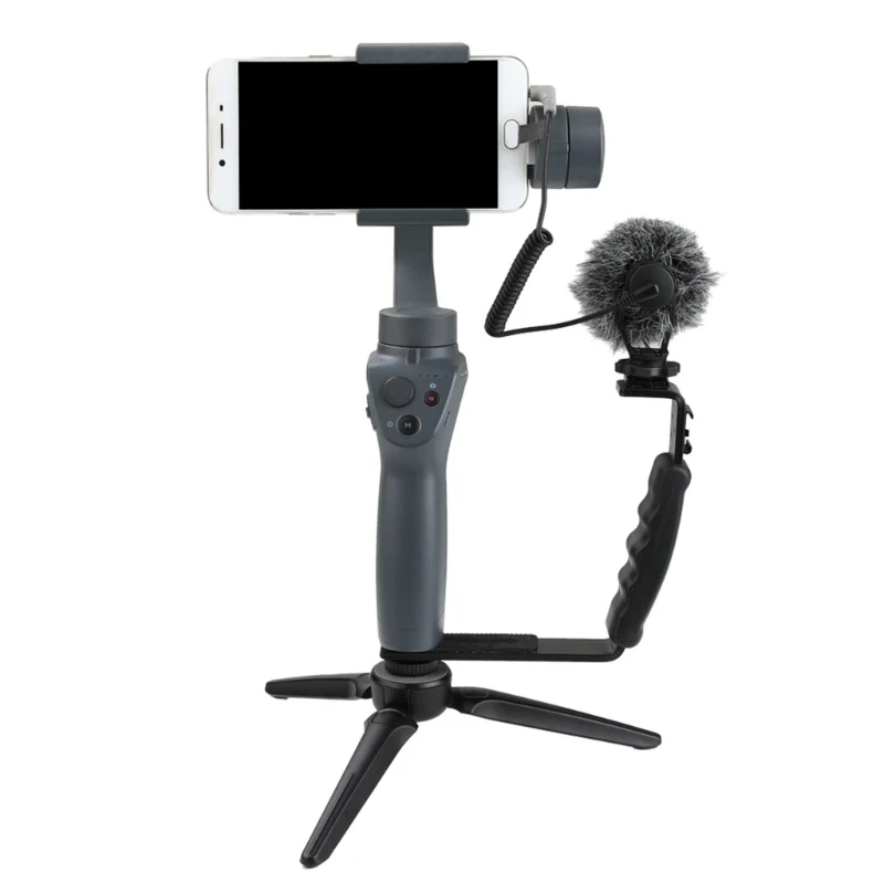 Support poignée Type L avec chaussure froide, support adaptateur 1/4 pouces pour stabilisateur cardan lisse 4 3