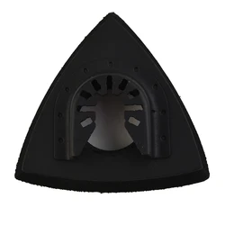1pc Triangular Oscillating Tool Sanding Pad Quick Release 82mm Universal Fit Multi Tool 80mm/90mm/93mm Upgraded PU Pad Black