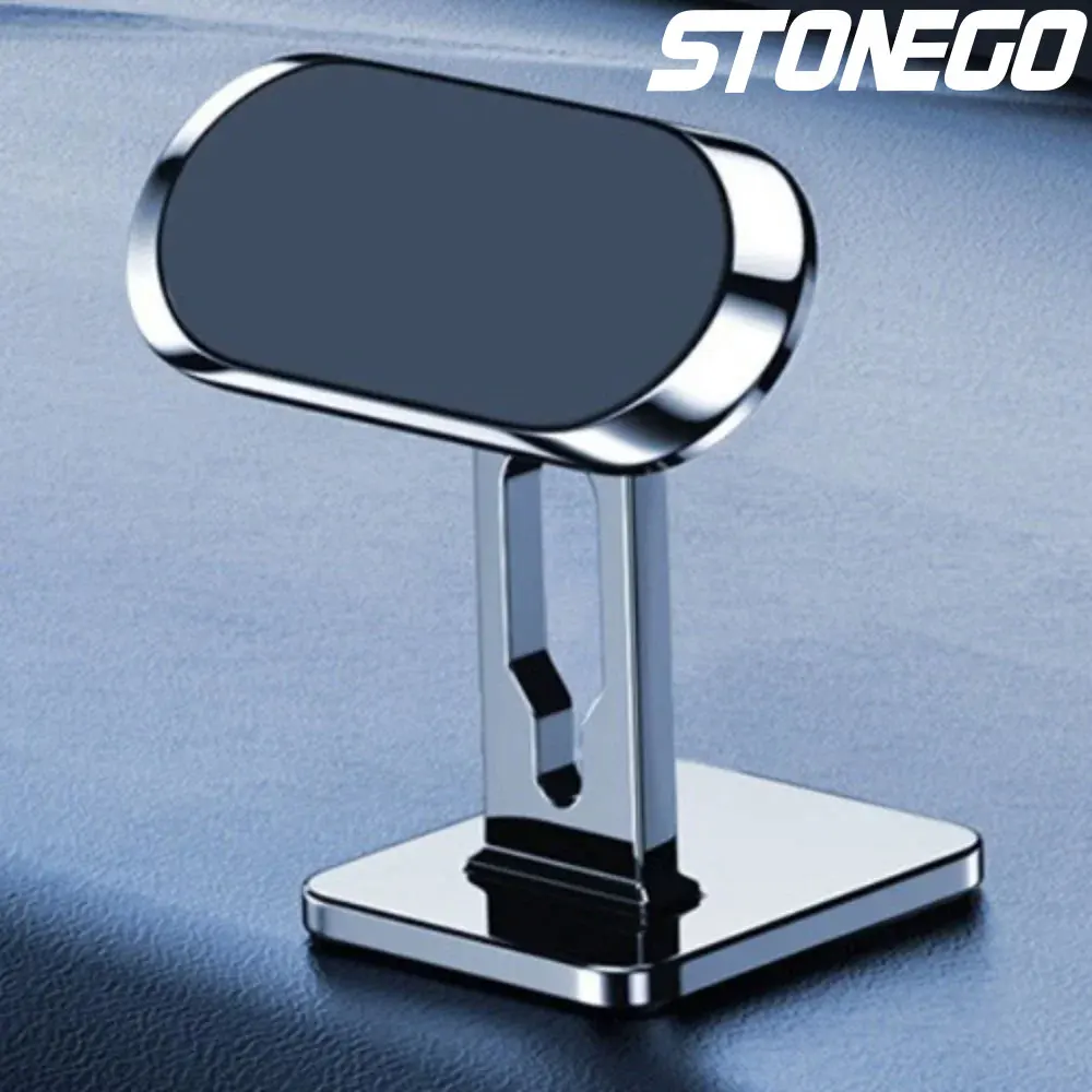 STONEGO 360° Rotation Magnetic Car Phone Holder Stand Universal Flat Stick-on Dashboard Holder