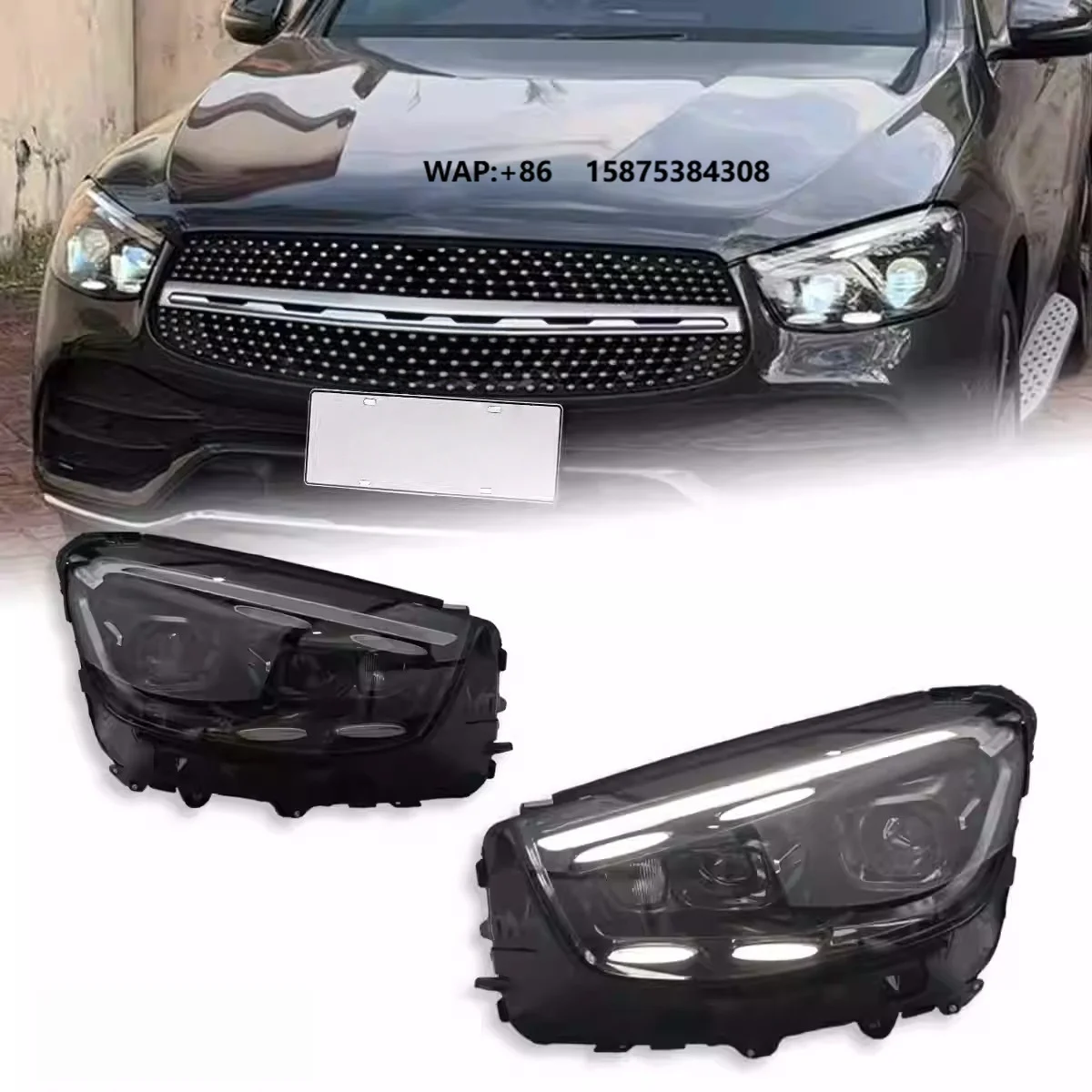

LED Headlights for GLC Headlights Assembly X253 with New GLE High End LED Lens DRL 2016 to 2022
