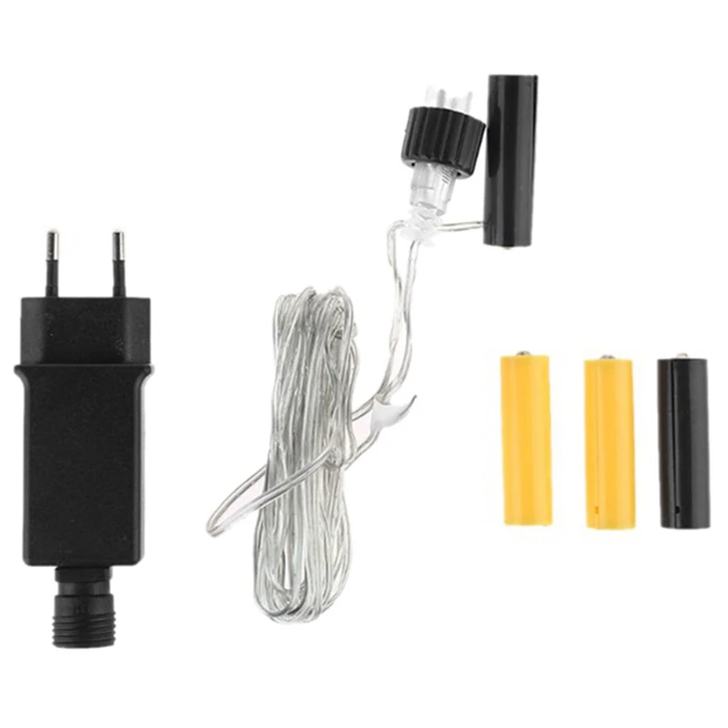 AA AAA Battery Eliminator Power Supply Adapter Replace 2 3 AA AAA 1.5V Battery For LED Lamp Toys Radio And More,EU Plug