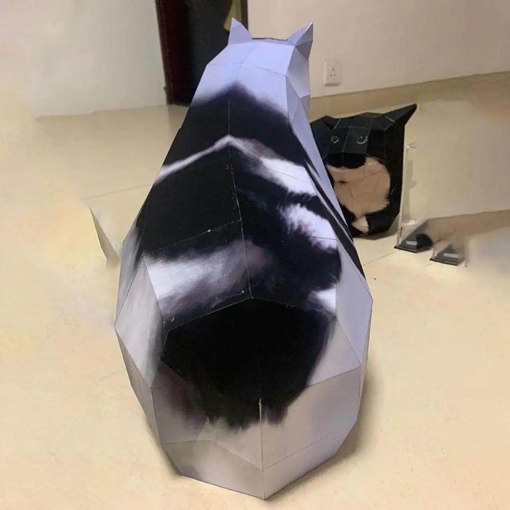 Maxwell gato gatito estéreo Origami hecho a mano DIY Oiiao gato modelo de papel gran gatito Wondering Huh gato modelo de papel