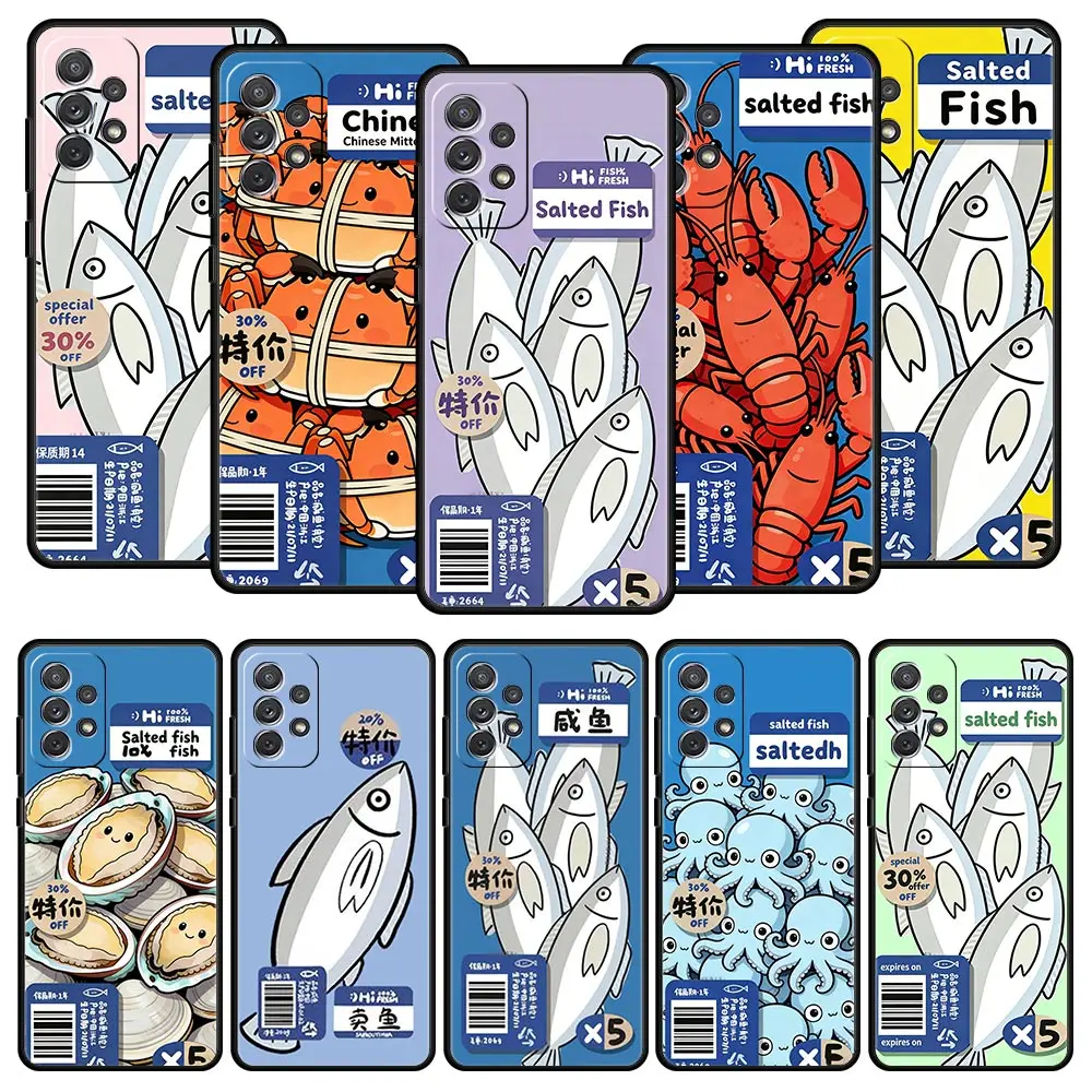 Discounted Salted Fish Case for Samsung A57 A37 A51 A71 A21S A17 A11 A15 A25 A41 A23 A33 A53 A73 A07 A05S A13 A35 A55 5G Cover