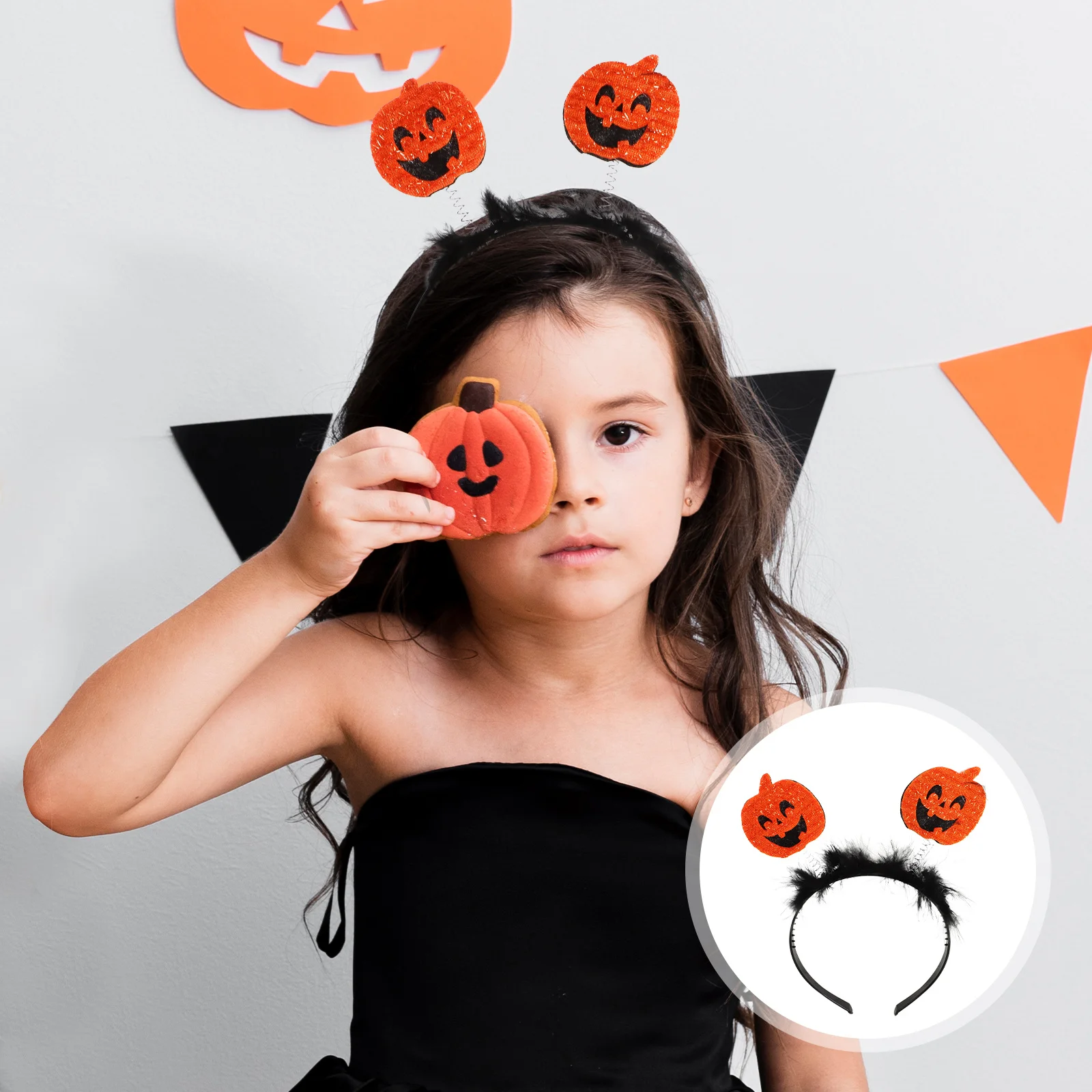 

6Pcs Halloween Pumpkin Headbands Funny Cosplay Costume Party Hair Accessories Props Halloween Headbands Cosplay Headdress