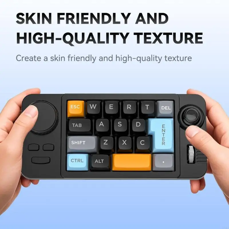 19 لوحة مفاتيح ألعاب ميكانيكية رئيسية قابلة للبرمجة عصا التحكم مزدوجة التمرير ألوان Backlits Hot Swappable مفاتيح K1KF