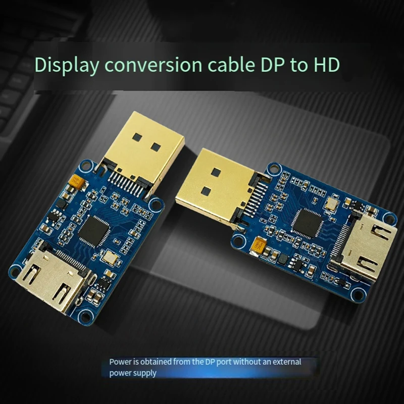 DP Male to -Compatible Female Module PS176 Активное преобразование 4K@60HZ Дисплей HD Преобразование интерфейса