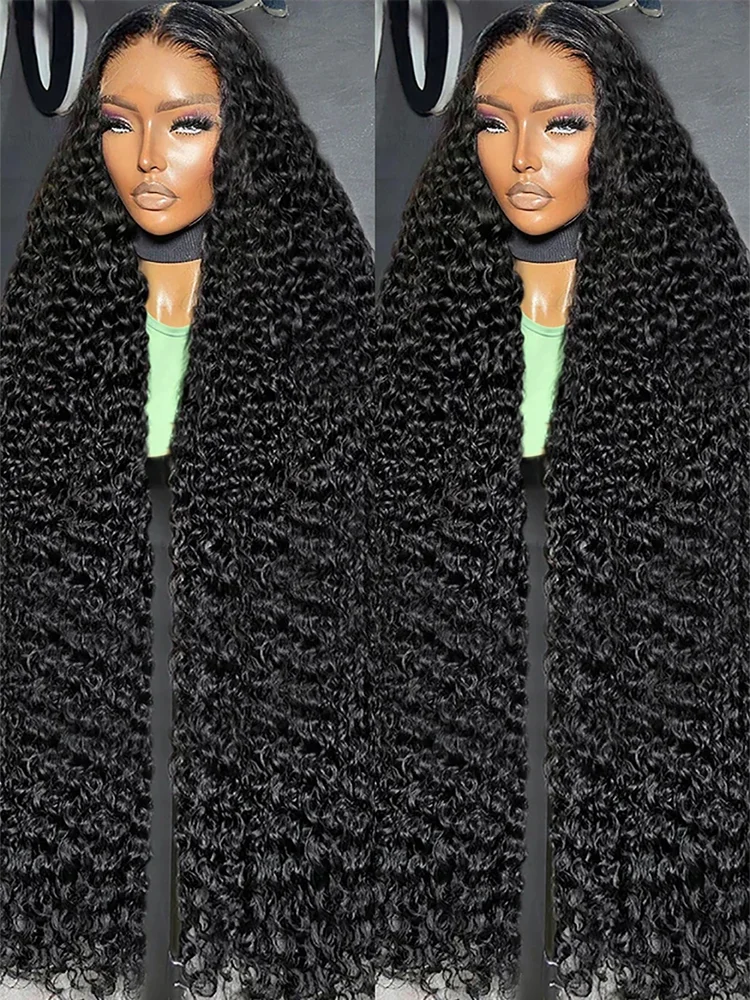 13x4 HDHuman Hair Wigs Deep Wave Pre Plucked With Baby Hair Soft For Women 250 Density 13x6 HD Transparent Lace Frontal Wigs