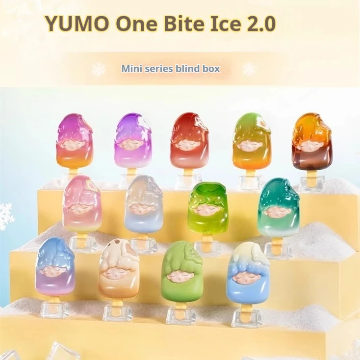

Yumo Cloud Dream One Mouth Ice Mini Series Blind Box Second 2nd Generation Cute Ice Stick Ice Cream Handmade Ornament Gift
