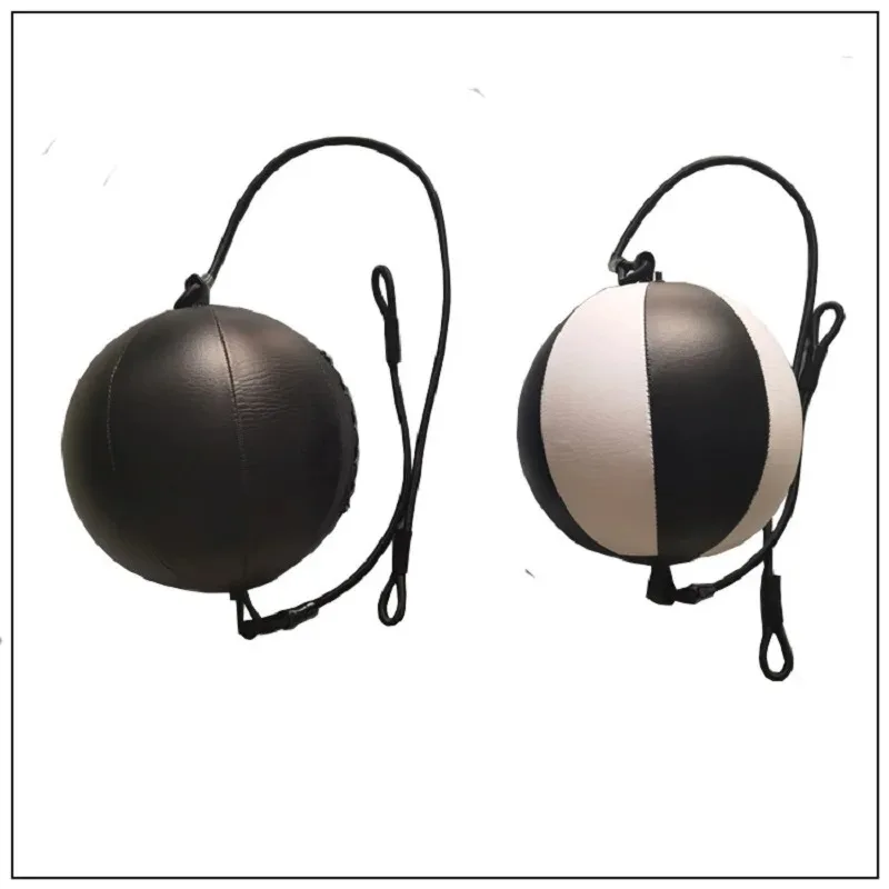 Double End Punching Ball, PU Leather Speedbag Pear Hanging Speed Punching Bags Boxing Training Ball Equipment Reaction Agility