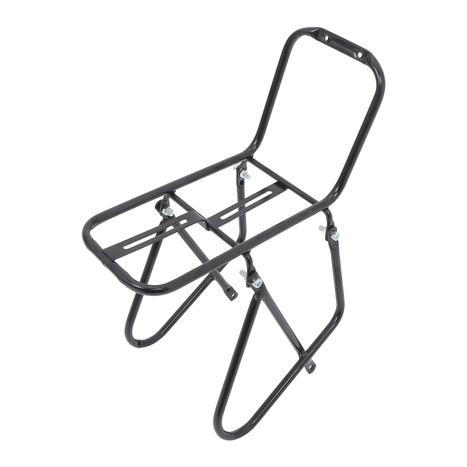 Porte-vélo avant en métal noir, porte-bagages pour vélo de route de montagne, frein à disque, Compatible avec le Transport des bagages de tourisme