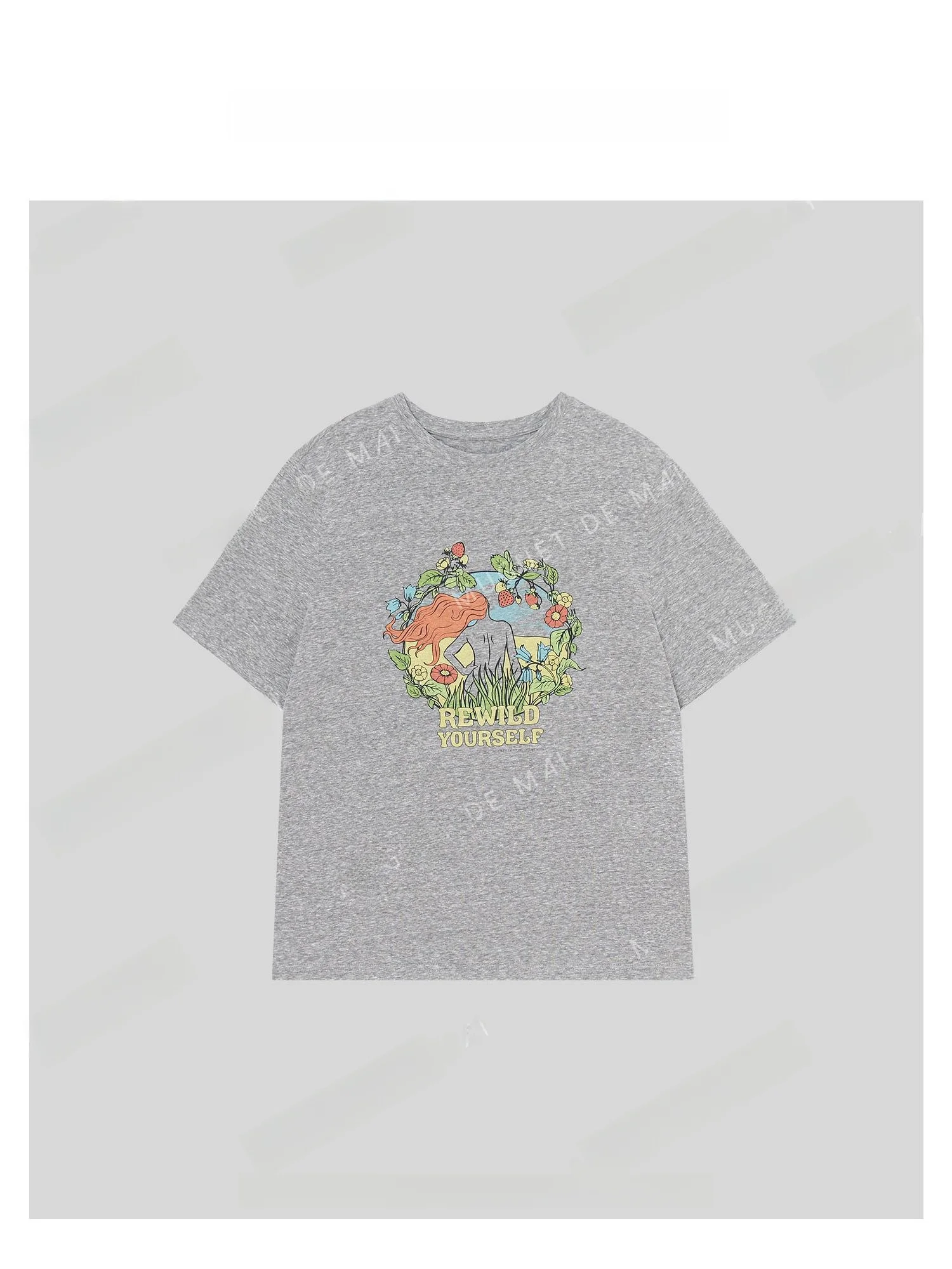 

Faionable round Ne ort Sve Knitted Print T-irt Women's Autumn Sle Casual Cotton Polyester Blend Comfortable Skin...