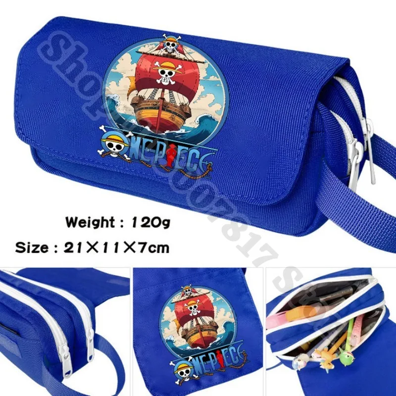 

Children Cartoon Cute Pen Case Student Kawaii Stationery Storage Pouch One Piece Anime Printed Pencil Bag School Supplies Gifts