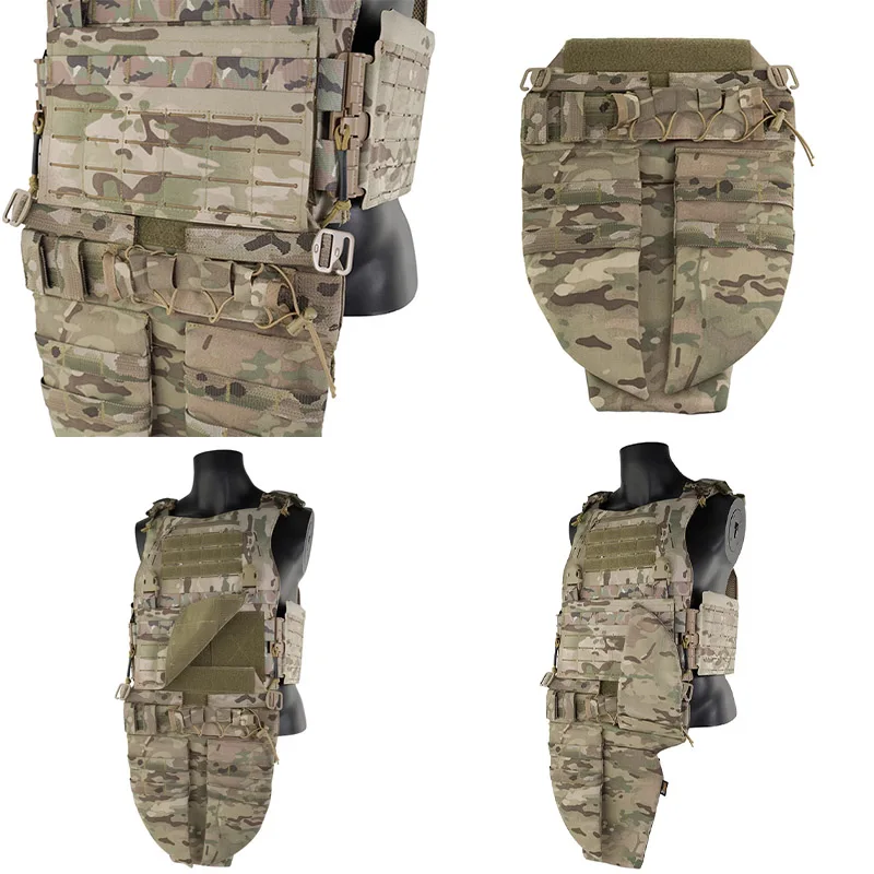 Tactical equipment tactical vest crotch protector universal, outdoor protection MOLLE baffle tactical belly bag for protection