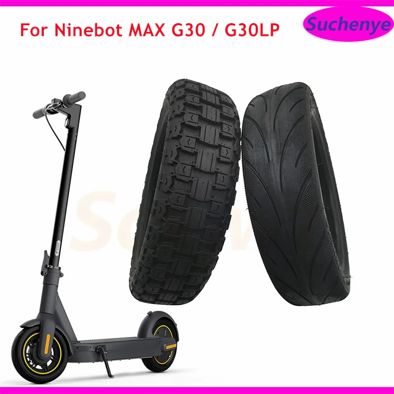 60/70-6.5 Max G30 G30D Tire 10inch tube Scooter Tubeless Explosion-proof Electric Bicycle  Wear-resistant Wheel Tyre Black