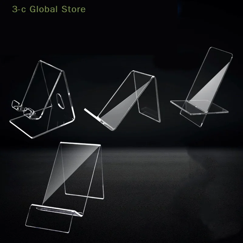 Transparent Cell Phone Holder Acrylic Display Stand Clear Rack Stand for Cell Phone Display For  Huawei Xiaomi iphone