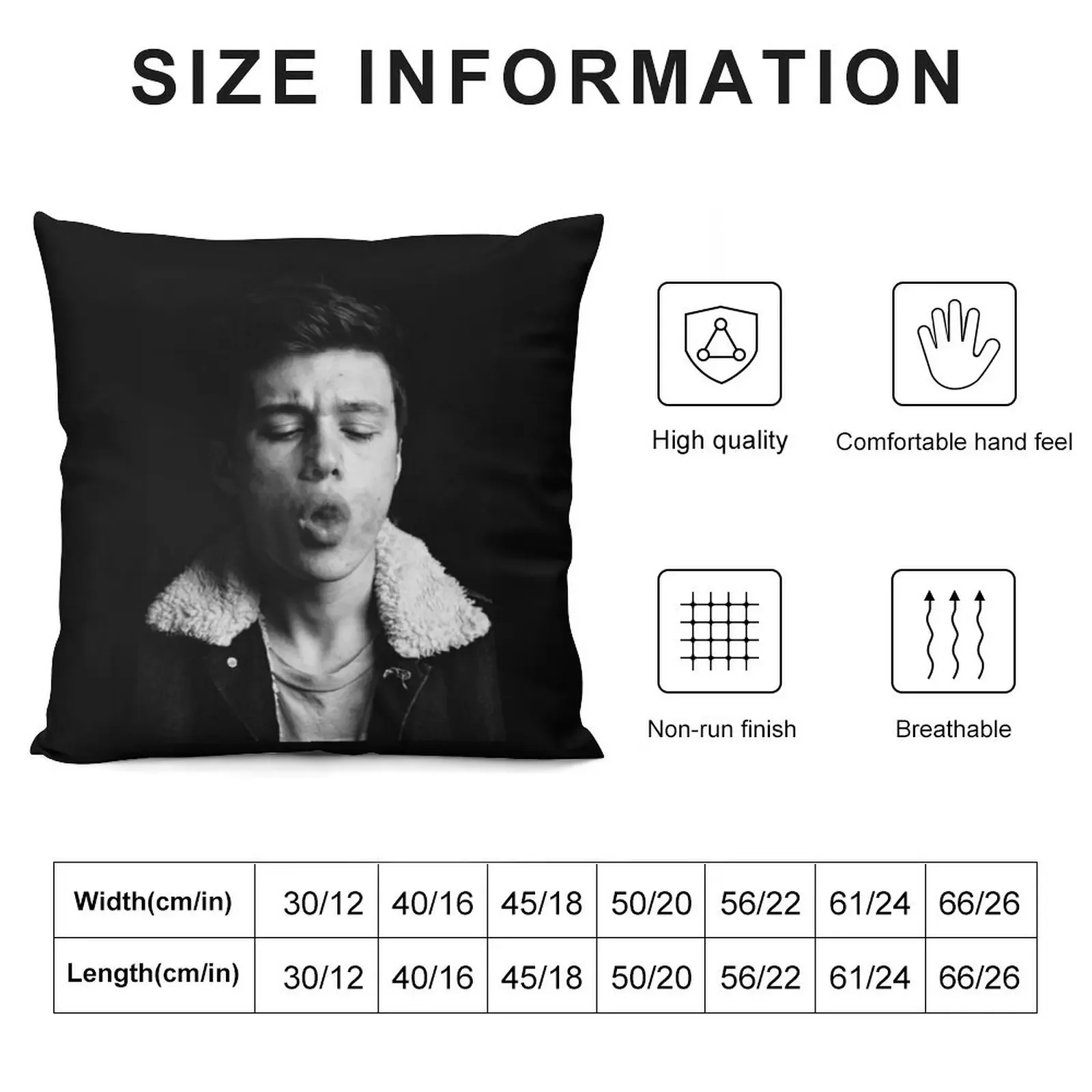 Nick Robinson Throw Pillow pillows decor home Pillowcase Cushion pillow