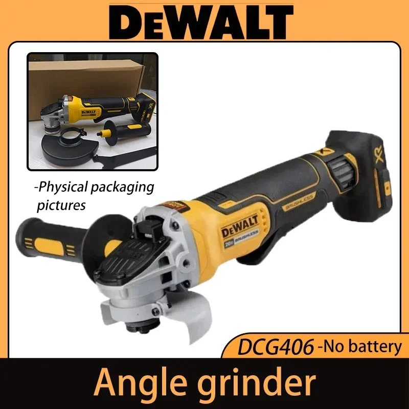 

Dewalt DCG406 125MM 9000RPM Brushless Angle Grinder Cordless Cutting Machine Impact Polisher Machine For Dewalt 20V Battery