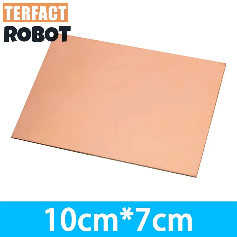 1PC 7x10cm Single-Sided FR4 PCB – Copper Clad Circuit Board Laminate for DIY Projects