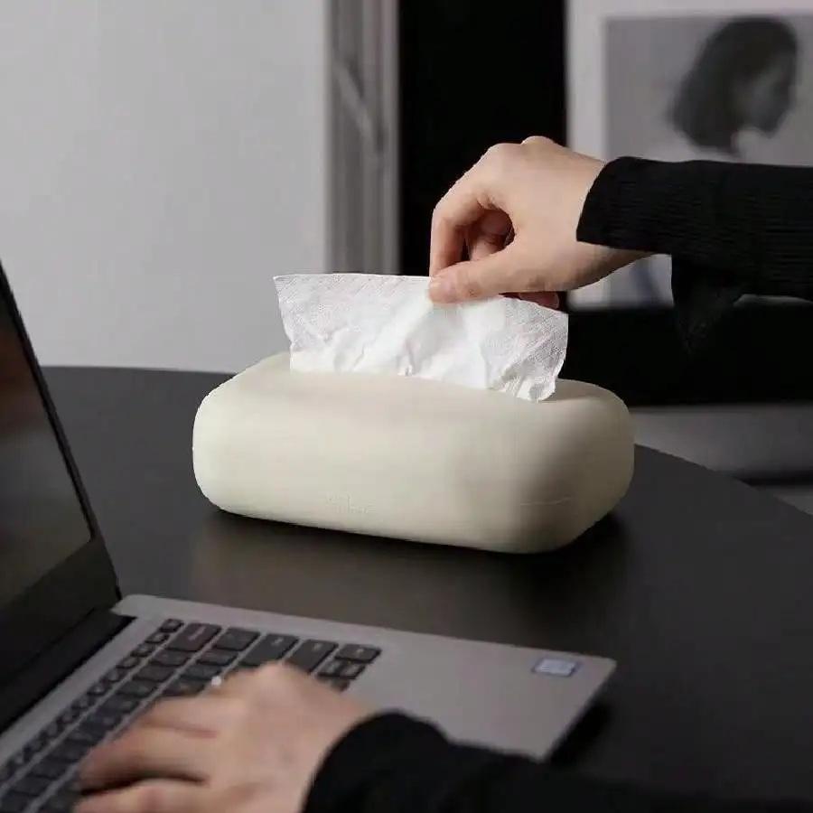 Lekkie luksusowe pudełko na chusteczki Miękkie wodoodporne pudełko na chusteczki Silikonowy uchwyt wielokrotnego użytku na mokre chusteczki Łazienka Uchwyt na papier kuchenny