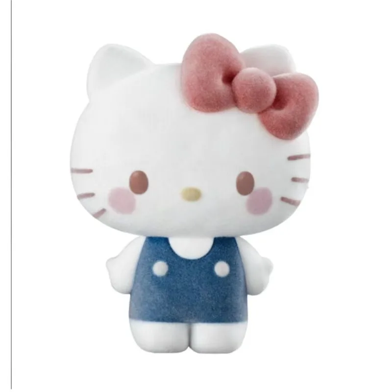 MINISO Sanrio Kuromi Hello Kitty My Melody Blind Box Seria Dobrych Przyjaciół Kawaii Śliczna Lalka z Flokowanej Tkaniny Pudełko Prezentowe Kreskówka Urocza