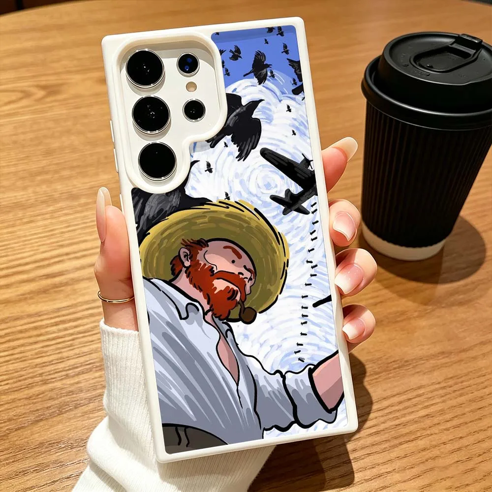 Van-Gogh Oil Painting Art Phone Case Wireless Charge Magnetic Magsafe For Samsung Galaxy S26 S25 S24 S23 S22 FE Ultra Plus