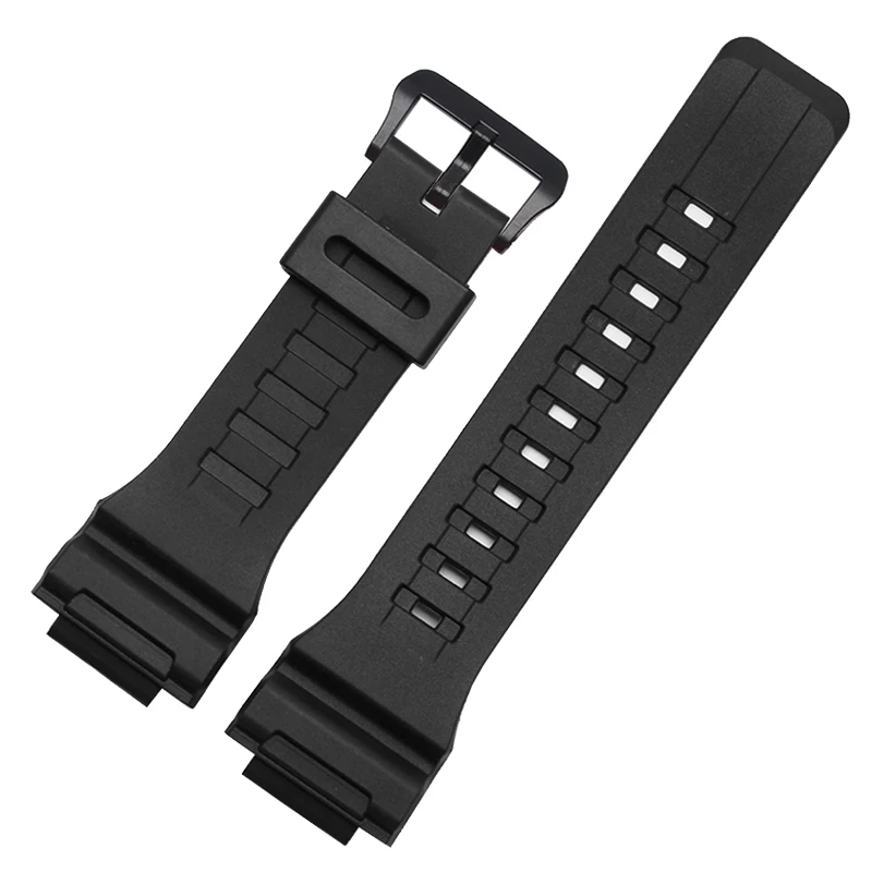 Silicone watchband For Casio Watch AEQ-110W AQ-S810W W735H 736H Male Resin Silicone Watch Strap Watch accessories wristband 18mm