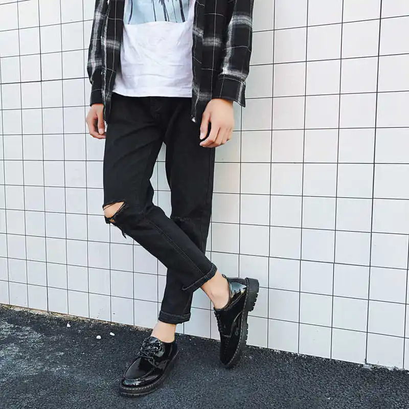 

Autumn-spring Ecoleather Men's Sports Shoes Size 48 Casual Sneakers Badminton Saoatenis Basket Trend Baskettes Super Cozy