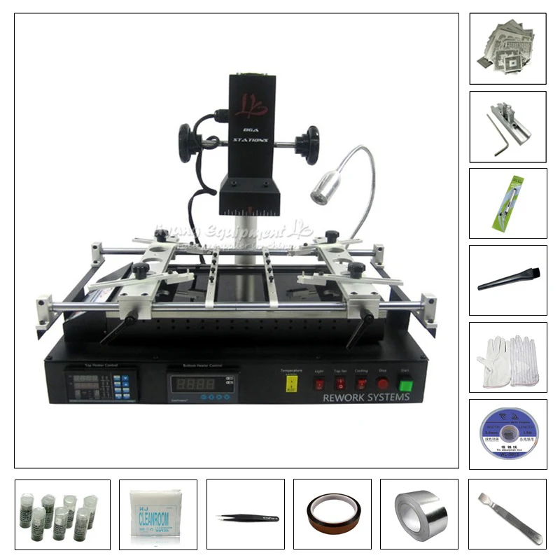 

New LY IR8500 Infrared BGA Rework Soldering Station with BGA Reballing Kit Uniserval Reball Stencil Jigs Holder