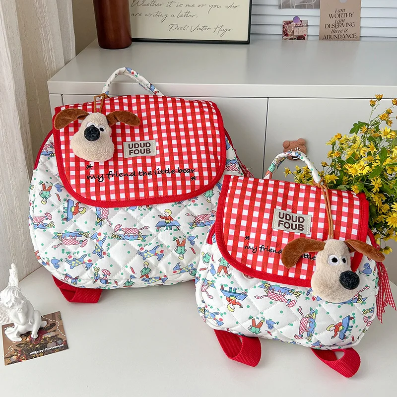 Ins حقيبة كتف محمولة سعة كبيرة مبطن حقيبة الأم الإنترنت المشاهير الوالدين والطفل على ظهره حقيبة اكسسوارات الصور #2