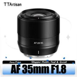 TTArtisan AF 35mm F1.8 Large Aperture Lens for Camera Photography with Stepper Motor Square Hood Sony E Mount A7RIII ZVE10